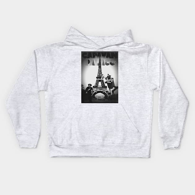 Caravan Palace - Running From The Robot Kids Hoodie by Backwoods Design Co